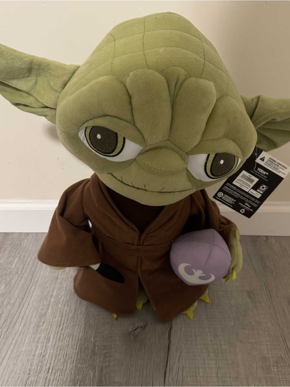 Star Wars Yoda Easter Greeter 20” Plush Stuffed Animal Disney Stand Up NWT